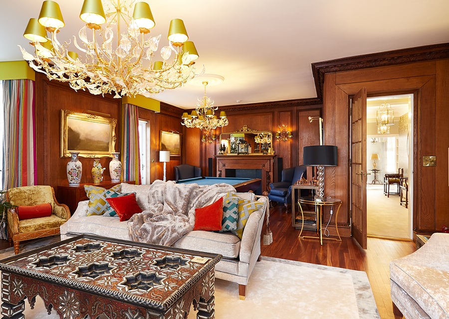 Living room after