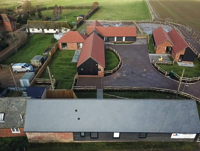 Whiteacre Homes Dambridge Barns Drone 00001 1